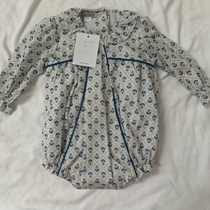 Kids Blue and White Bodysuit